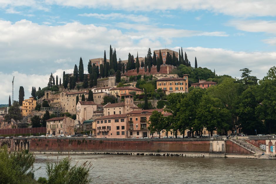 Belvedere Castel San Pietro sunset view