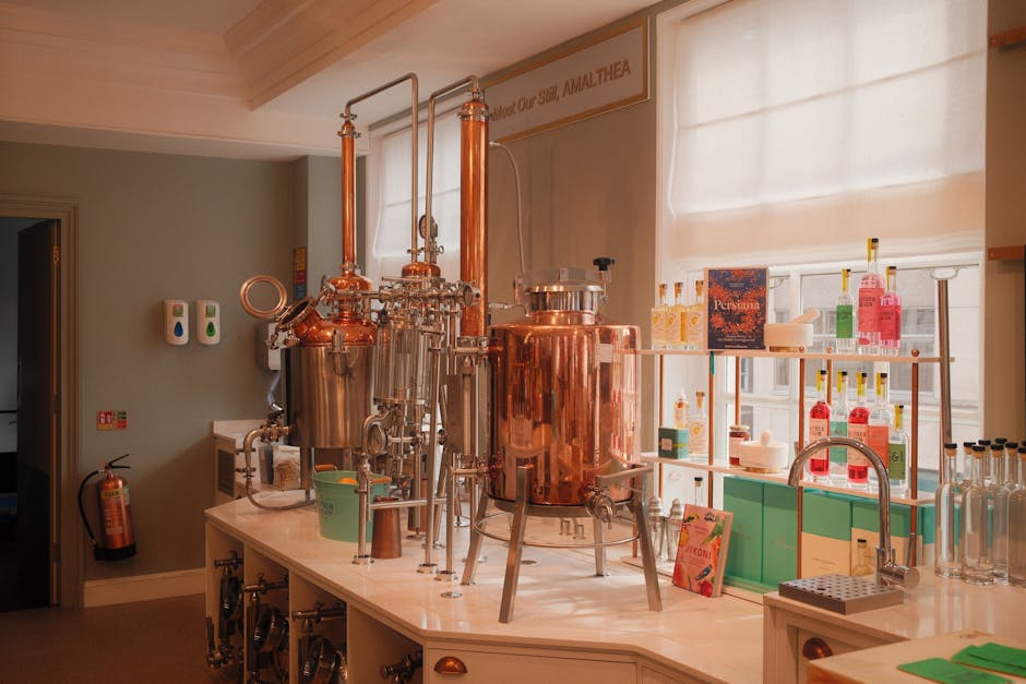 Grappa distillation copper still