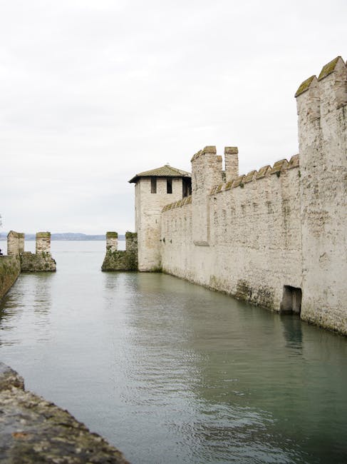 Sirmione Castello Scaligero sunset view