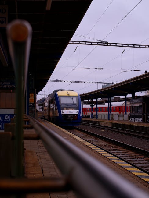 train arriving Desenzano railway station