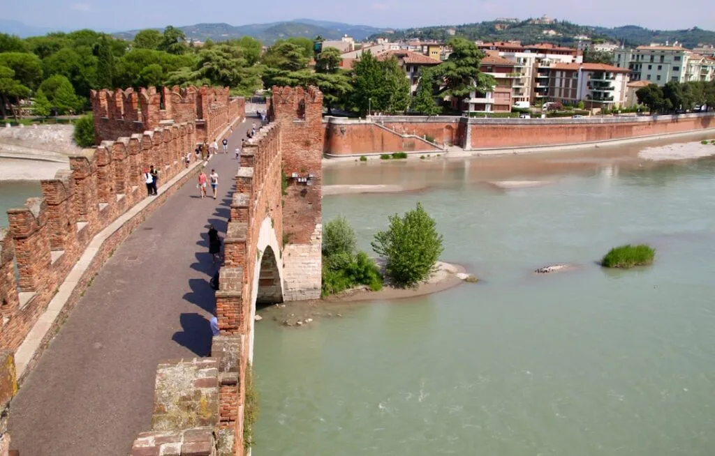 Verona aerial river bend morning