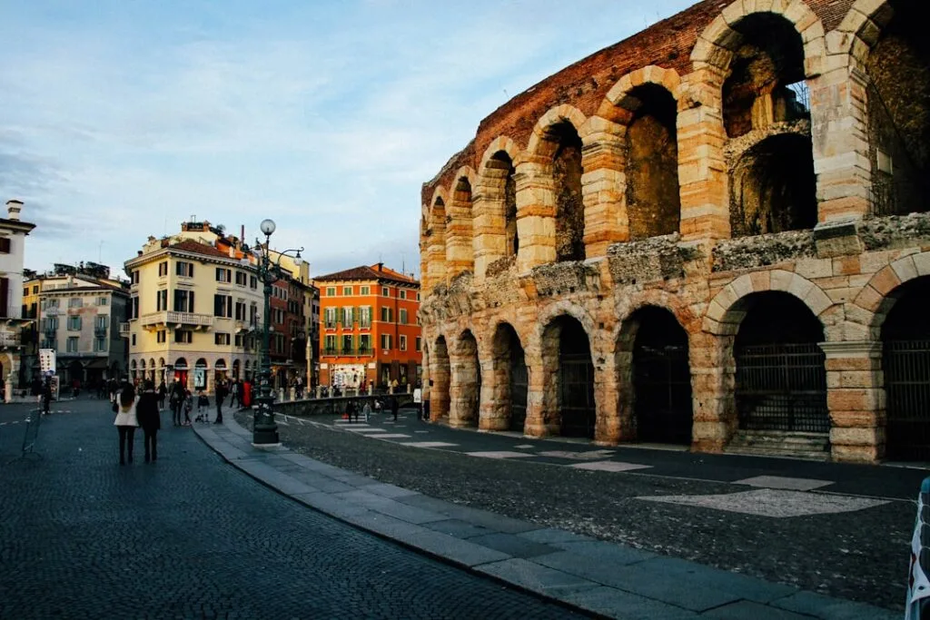 Verona street musicians near Arena